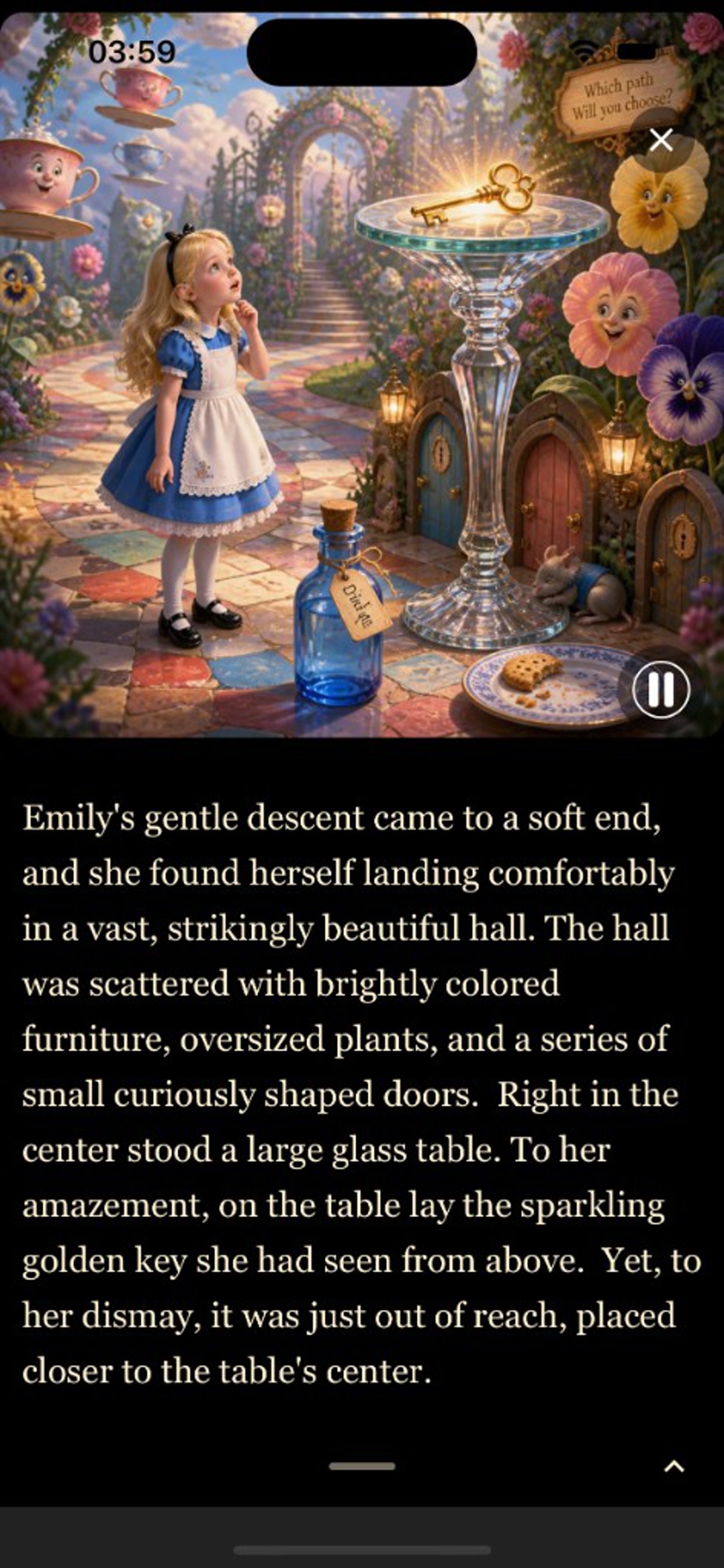Mamazingo app screenshot — quest experience